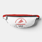 Rote Cheerleaderin personalisierte High School Bauchtasche (Ablage )