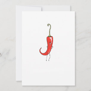 Rote Chili lustig Einladung