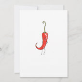 Rote Chili lustig Einladung (Vorderseite)