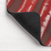 Rote Chili-Paprikaschoten Mousepad (Ecke)