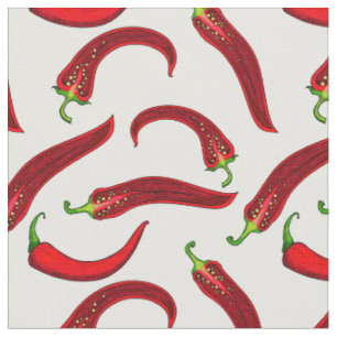 rote Chili-Pfeffer Stoff