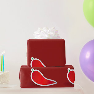 Rote Chili-Schote Geschenkpapier