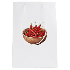 Rote Chili-Schoten Mittlere Geschenktüte