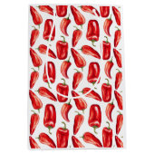 Rote Chili-Schoten Mittlere Geschenktüte (Vorderseite)