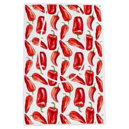 Rote Chili-Schoten Mittlere Geschenktüte