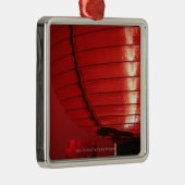 Rote chinesische Laternen Ornament Aus Metall (Rechts)