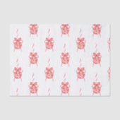 Rote Chinoiserie Ornamente Seidenpapier (Vorderseite)