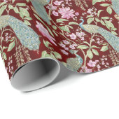 Rote Chinoiserie Piazza della Riforma Geschenkpapier (Rolleneckpunkt)