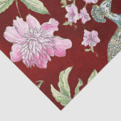 Rote Chinoiserie Piazza della Riforma Seidenpapier (Detail)