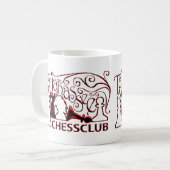 Rote Chrom-Tasse Kaffeetasse (Vorderseite Links)