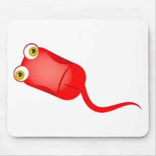Rote Computer-Maus Mousepad