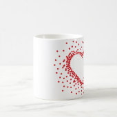Rote Confetti-Herz-Tasse Kaffeetasse (Mittel)