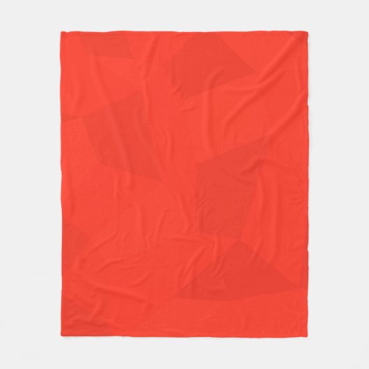 Rote, coole, trendige, moderne, einfache geometris fleecedecke (Vorderseite)