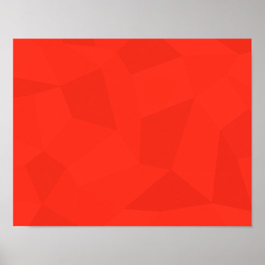 Rote, coole, trendige, moderne, einfache geometris poster (Vorne)