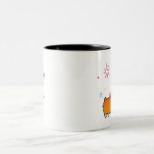 Rote Corgi-Amerika-Tasse | CorgiThings Zweifarbige Tasse (Mittel)