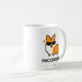 Rote Corgi Incorgnito Tasse (VorderseiteRechts)