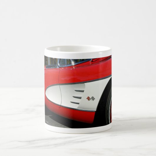 Rote Corvette Kaffeetasse (Mittel)