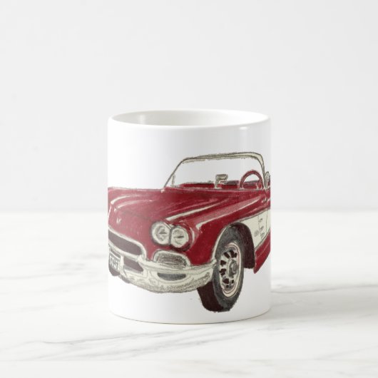 Rote Corvette Kaffeetasse (Mittel)