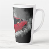 Rote Corvette mit grauem, rauchabnehmbarem Hinterg Milchtasse (Rechts)