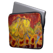 Rote Crayola Jasper Laptopschutzhülle (Vorderseite Links)