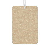 Rote Creme Blumen Gold Glitter Autolufterfrischer (Rückseite)