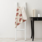 Rote Creme Blumen Sherpadecke (Beispiel)