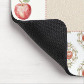Rote Creme Grüne Äpfel Mousepad (Ecke)