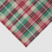 Rote Creme Grüne Karierte Streifen Seidenpapier (Ausschnitt)