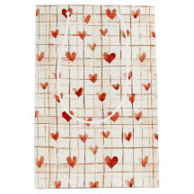 Rote Creme Herz Abstrakt