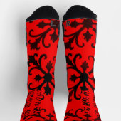 Rote Crew Socken (Oben)