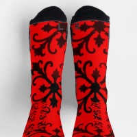 Rote Crew Socken