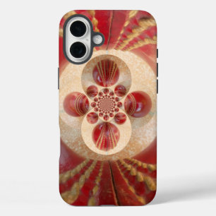 Rote Cricket Bälle Abstrakte Art Print Design iPhone 16 Plus Hülle