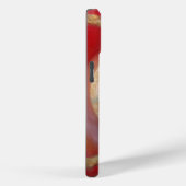 Rote Cricket Bälle Abstrakte Art Print Design Case-Mate iPhone Hülle (Rückseite / Rechts)