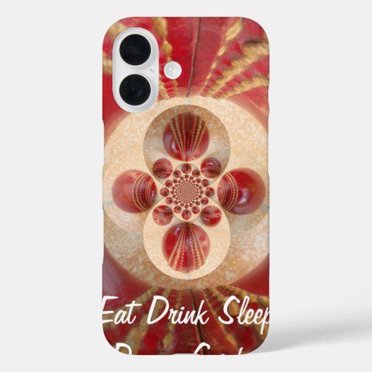 Rote Cricket Bälle Abstrakte Art Print Design Case-Mate iPhone Hülle (Rückseite)