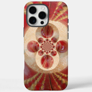Rote Cricket Bälle Abstrakte Art Print Design iPhone 16 Pro Max Hülle