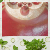 Rote Cricket Bälle Abstrakte Art Print Design Handtuch (Gefaltet)