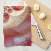 Rote Cricket Bälle Abstrakte Art Print Design Handtuch (Viertel Falte)