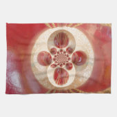 Rote Cricket Bälle Abstrakte Art Print Design Handtuch (Horizontal)