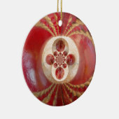 Rote Cricket Bälle Abstrakte Art Print Design Keramik Ornament (Rechts)
