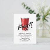 Rote Cup Spaß - Sonderveranstaltung zum Anlass Postkarte (Stehend Vorderseite)