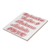 Rote Cupcakes Vodka Hakuna Matata FUNNY. Fliese (Seite)