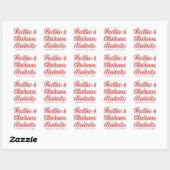 Rote Cupcakes Vodka Hakuna Matata FUNNY. Quadratischer Aufkleber (Blatt)