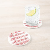 Rote Cupcakes Vodka Hakuna Matata FUNNY. Sandstein Untersetzer (Seite)