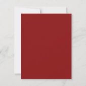 Rote Cupid-Engel-Hochzeit Save The Date (Rückseite)