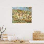Rote Dächer, Dorfecke, Winter durch Pissarro Poster (Küche)