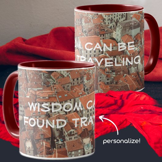 Rote Dächer von Kotor (Montenegro) Tasse