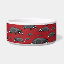 Rote Dachs-Cartoon-Hund-Schale