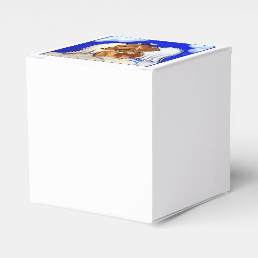 Rote Dackel Angel Geschenkschachtel (Vorderseite)