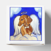 Rote Dackel Angel Geschenkschachtel (Oben)