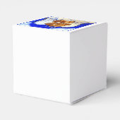 Rote Dackel Angel Geschenkschachtel (Rückseite)